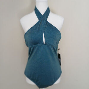 Jones New York Teal One Piece Swimsuit
